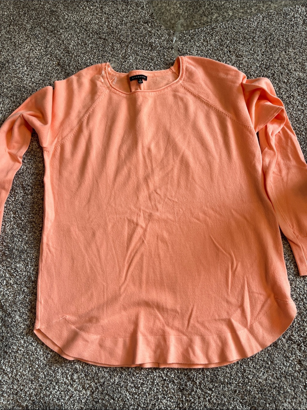 Light Coral Crewneck Sweater Top